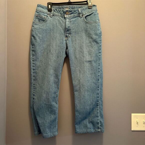 Riders by Lee Denim - Riders by Lee Women's Capri Jeans Size 14 Blue Medium Wash Denim
